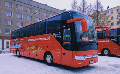 Трансфер на автобусе туристического класса по маршруту Минск-Кондопога-Минск. 